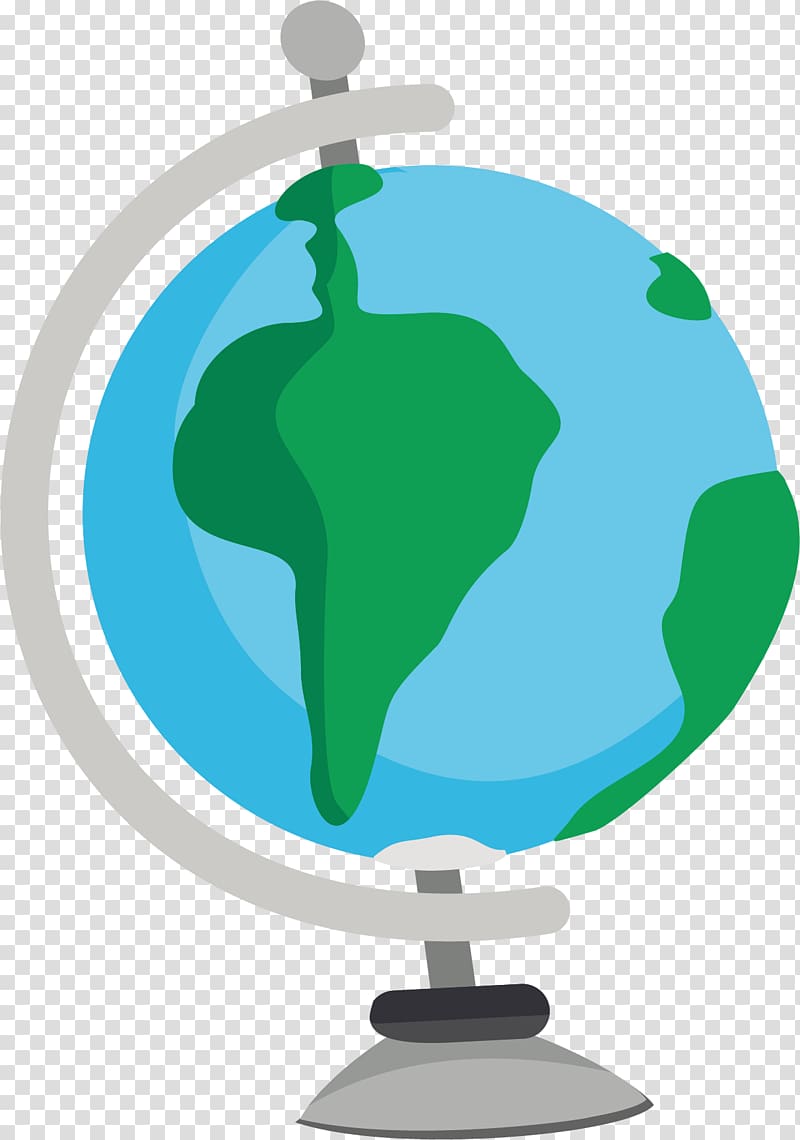 Earth Globe Desktop computer Cartoon, Globe material transparent 