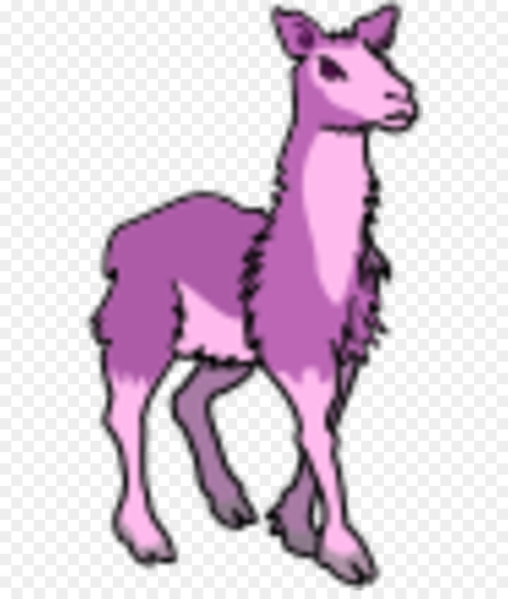 Llama Alpaca Free Content Public Domain Clip Art Purple Llama 