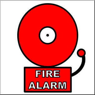 Clip Art: Fire Alarm Color I abcteach | abcteach