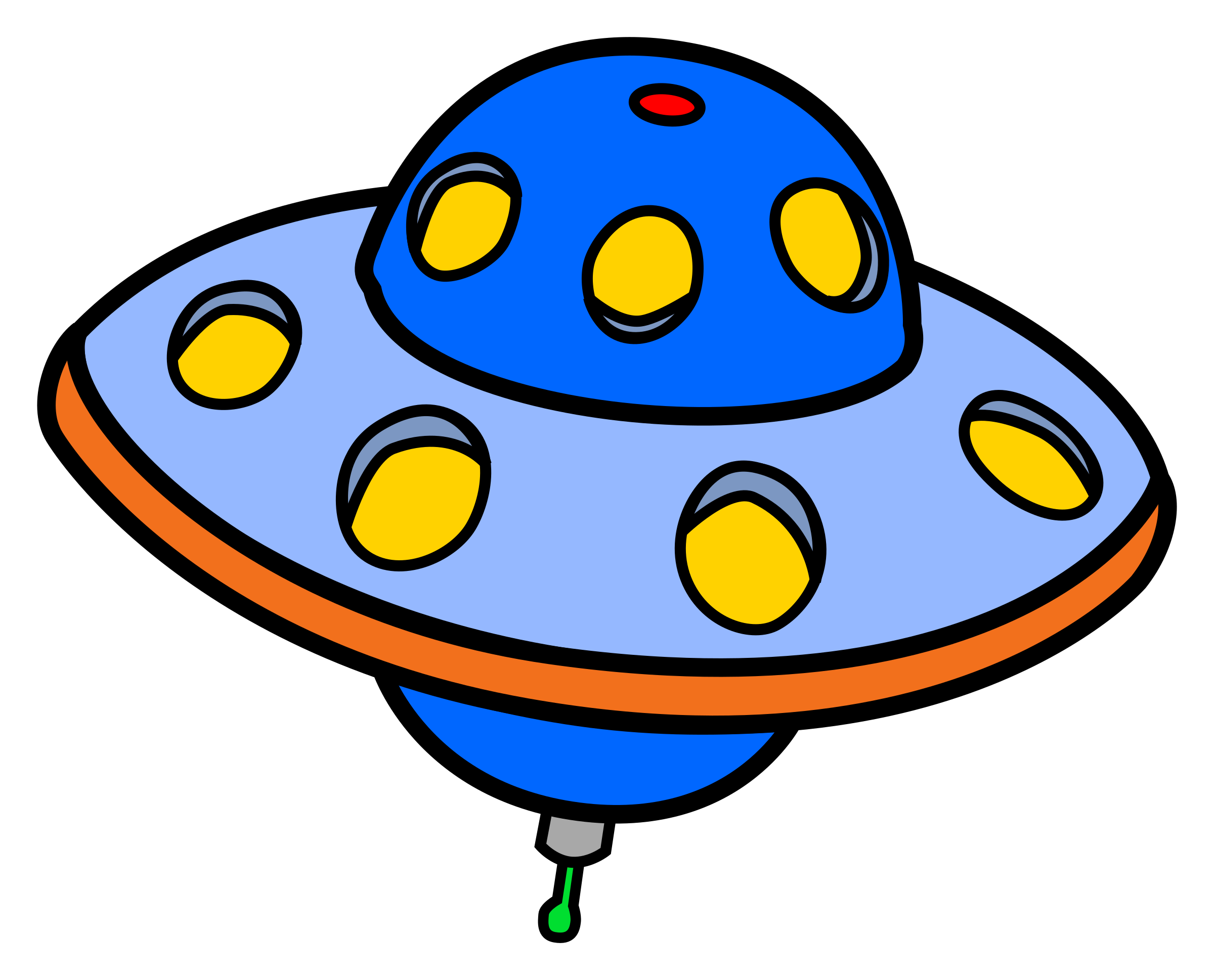 Flying Saucer UFO vector clipart image - Free stock photo 