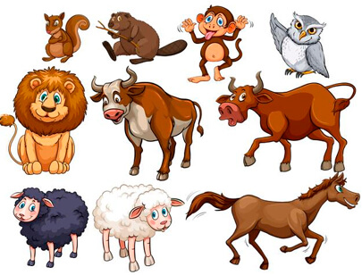 Great Free Animal Clipart for Your Next Cartoon Design 