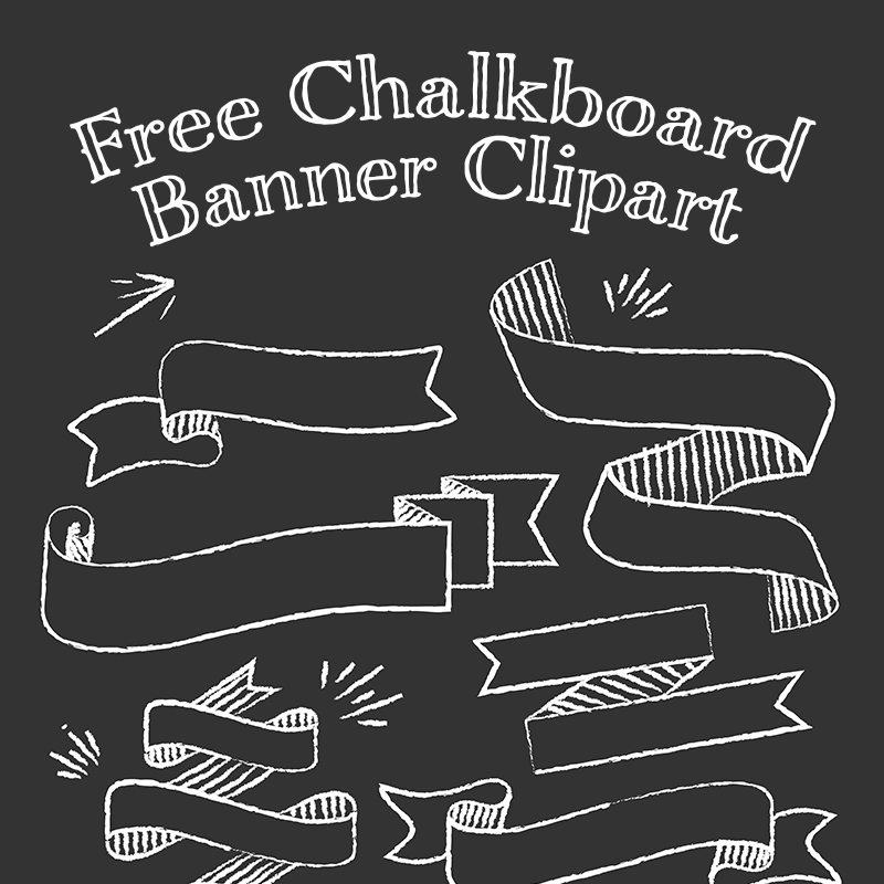 Free Chalkboard Banner Clipart - Free Pretty Things For You