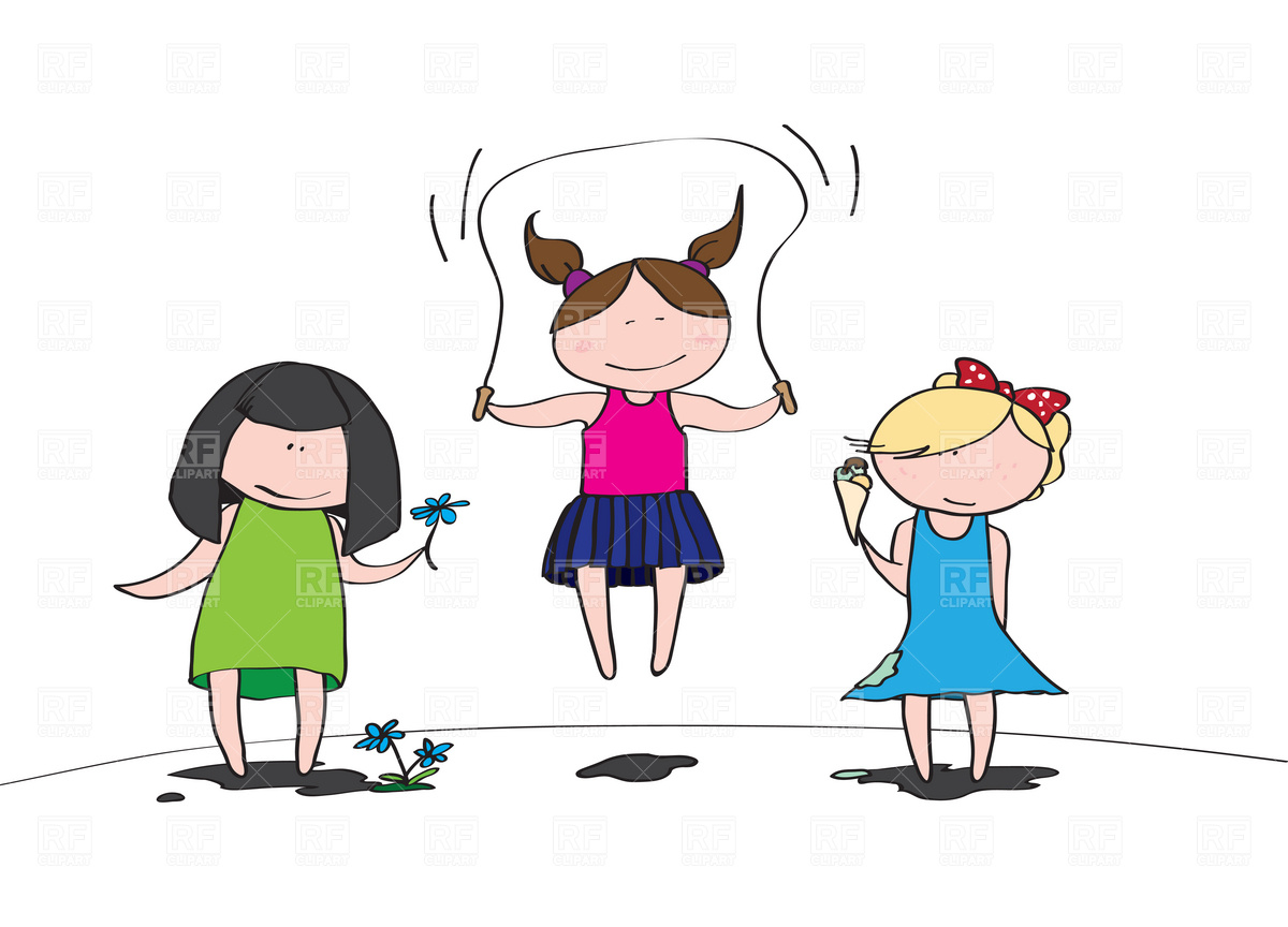 Free Girls Playing Clipart Pictures 