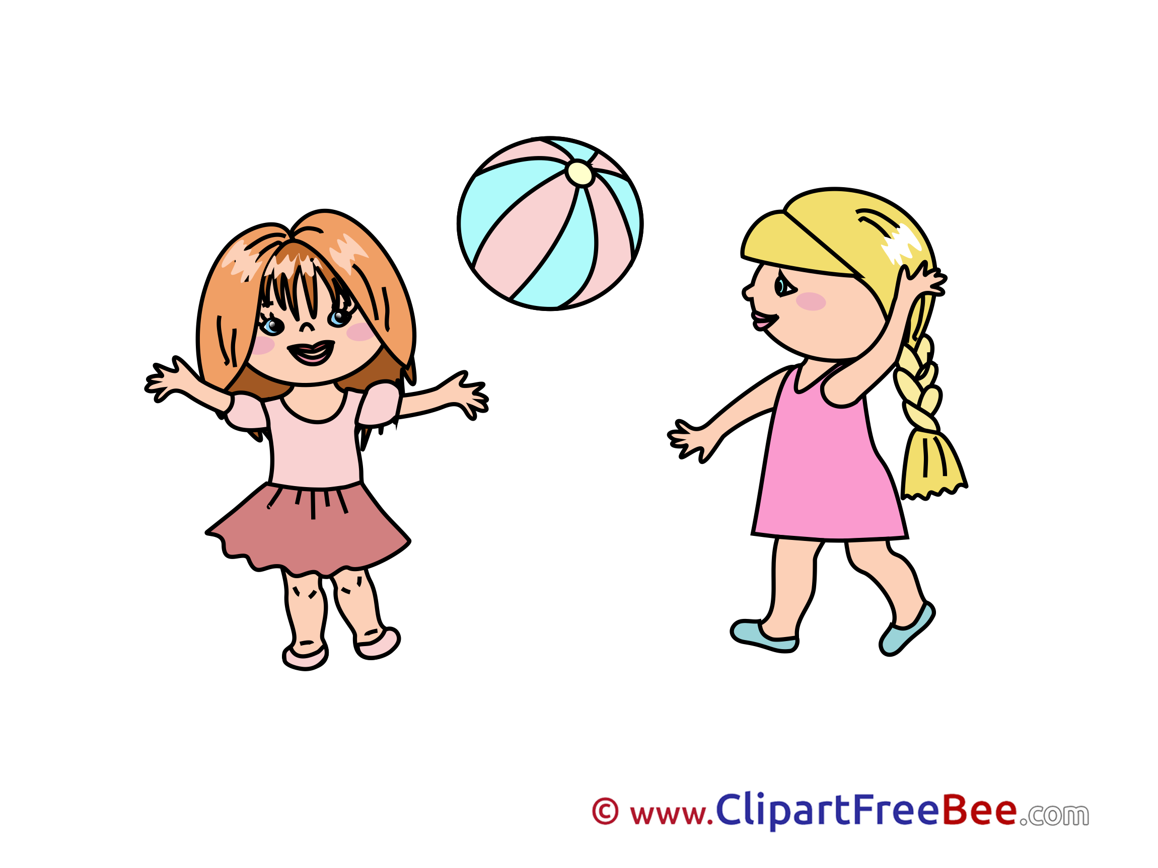girls playing Kindergarten clip art images in high resolution for 