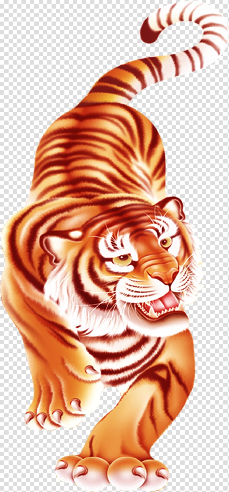Brown and white tiger , Golden tiger Lion, Tiger transparent 