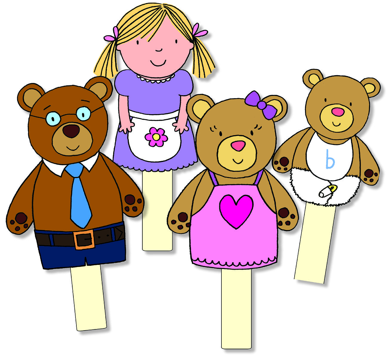 Free Goldilocks And The Three Bears Clipart, Download Free Clip Art