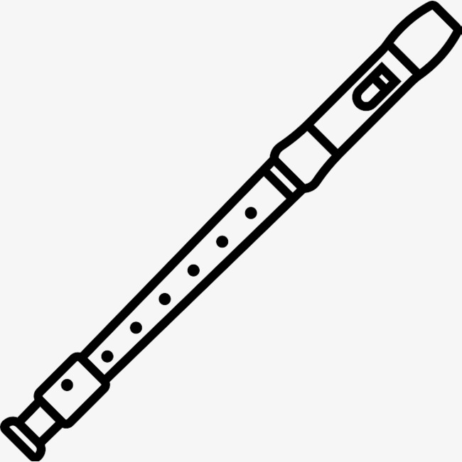 Hand Painted Student Band Flute Clipart Quality Magnificient 8 