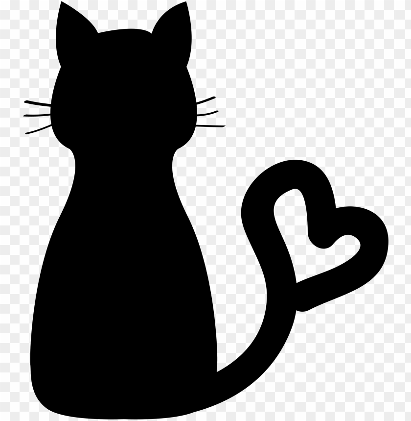 transparent background cat silhouette clipart - Clip Art Library