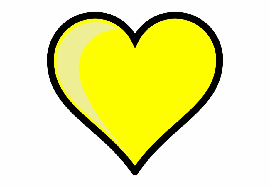 Yellow Heart Clipart  Free Yellow Heart Clipart.png Transparent 