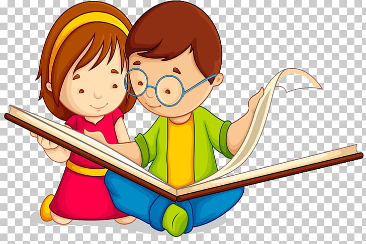 Child Reading Illustration Clip Art Library