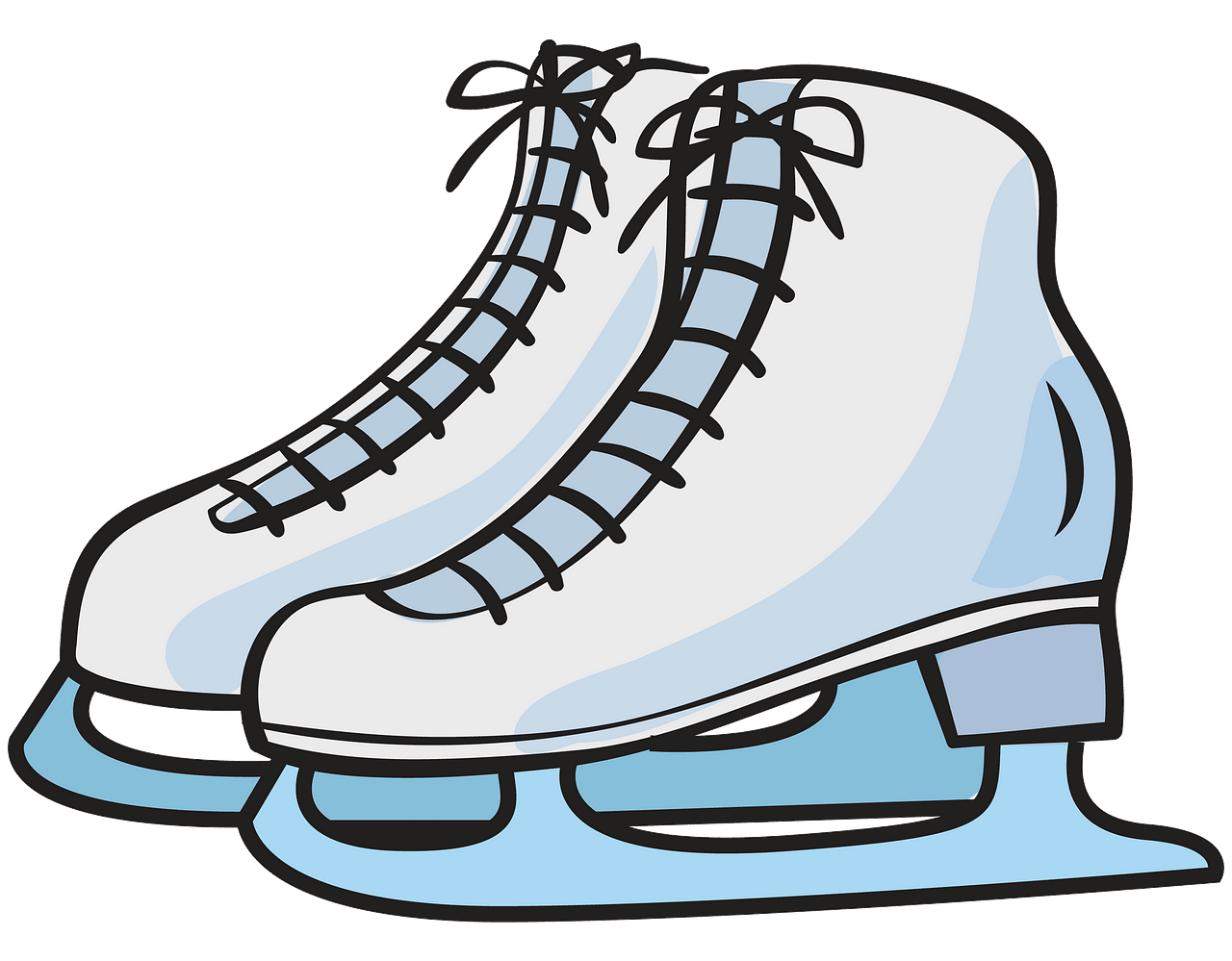 Ice skates clipart. Free download. 