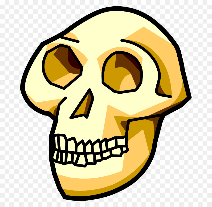 Skull Clipart clipart - Face, Yellow, Head, transparent clip art