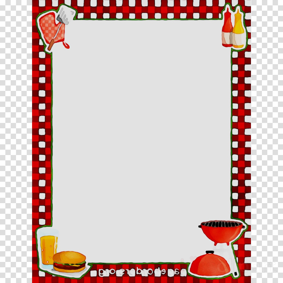 Collection of BBQ Border Cliparts (52) .