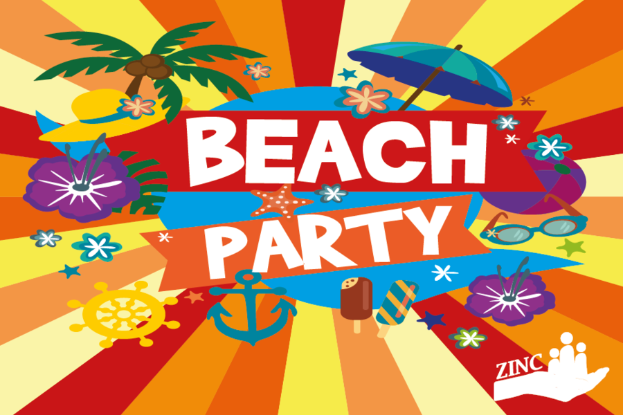 Beach Party clipart - Party, Beach, Hotel, transparent clip art.
