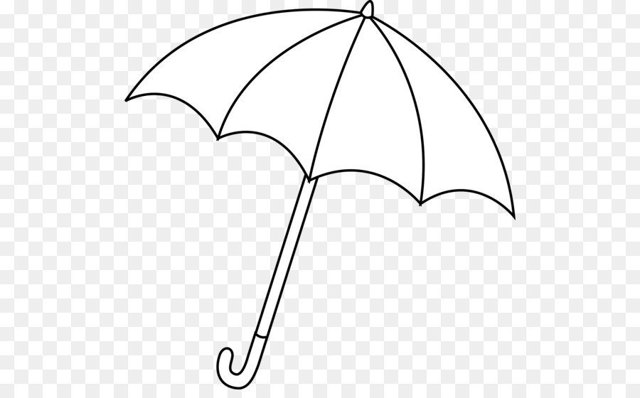 Black Line Background clipart - Umbrella, Leaf, Circle 