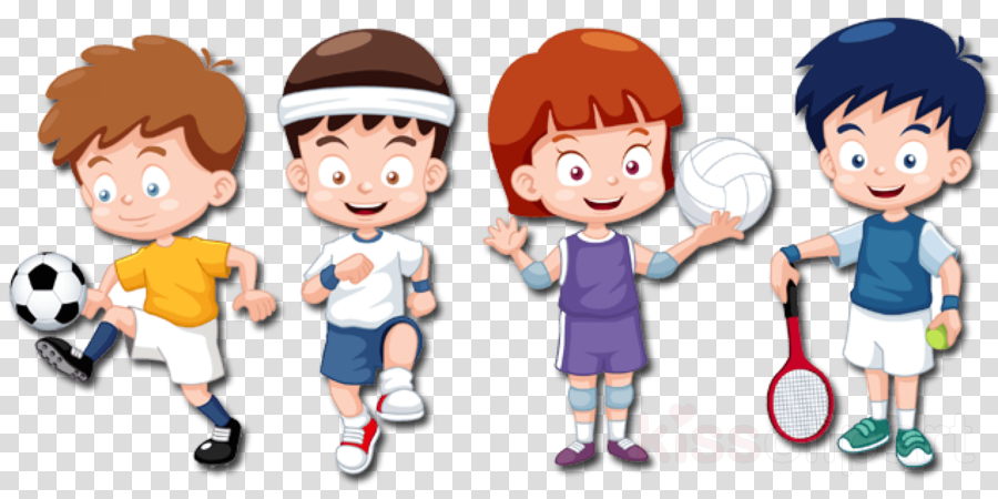 practicing sports cartoon clipart