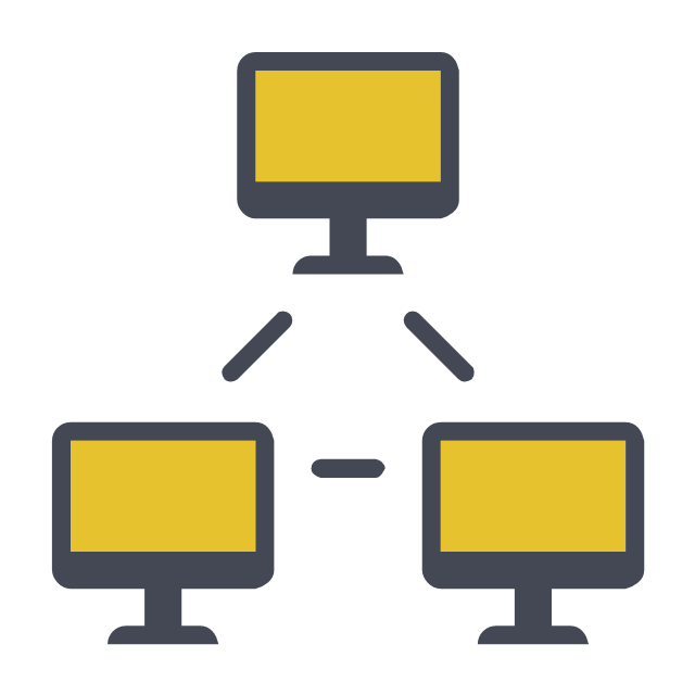 Network Icon clipart - Computer, Graphics, Yellow, transparent 