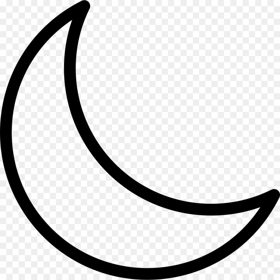 Crescent Moon clipart - Moon, White, Black, transparent clip art