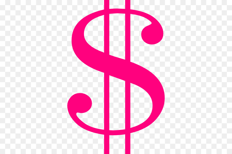 Dollar Sign clipart - Money, Pink, Text, transparent clip art