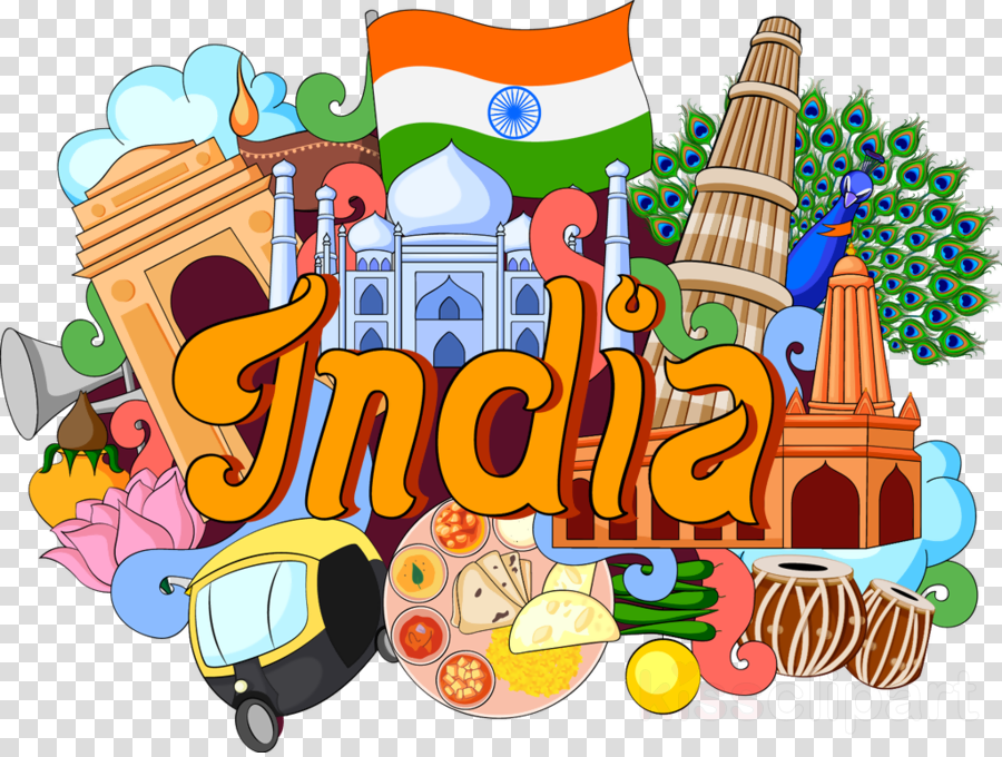 India Food Background clipart - India, Drawing, Illustration 