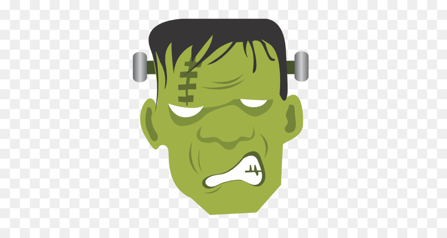 Frankenstein Cartoon clipart - Monster, Green, Yellow, transparent 