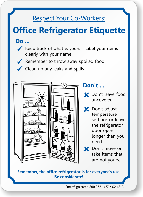 dirty office refrigerator clipart