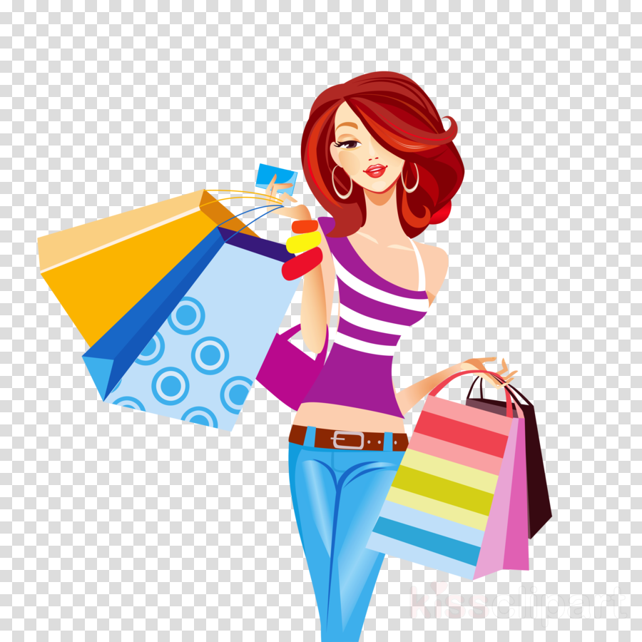 Free Woman Shopping Clipart, Download Free Woman Shopping Clipart png