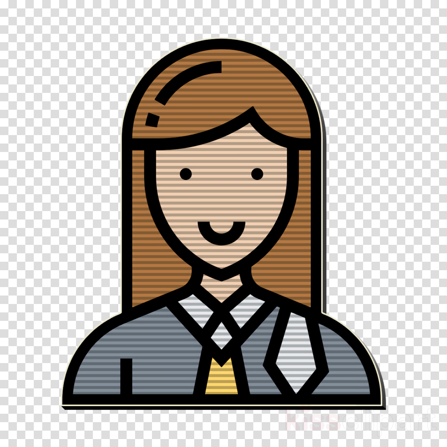 Lawyer icon Careers Women icon clipart - Cartoon, Line 