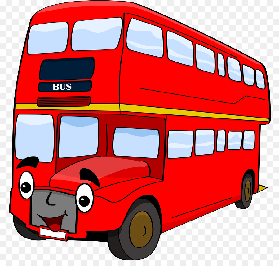Bus Cartoon clipart - Bus, London, Illustration, transparent clip art