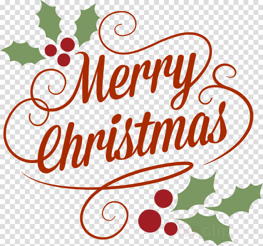 merry christmas xmas clipart - Text, Christmas Eve, Holly 