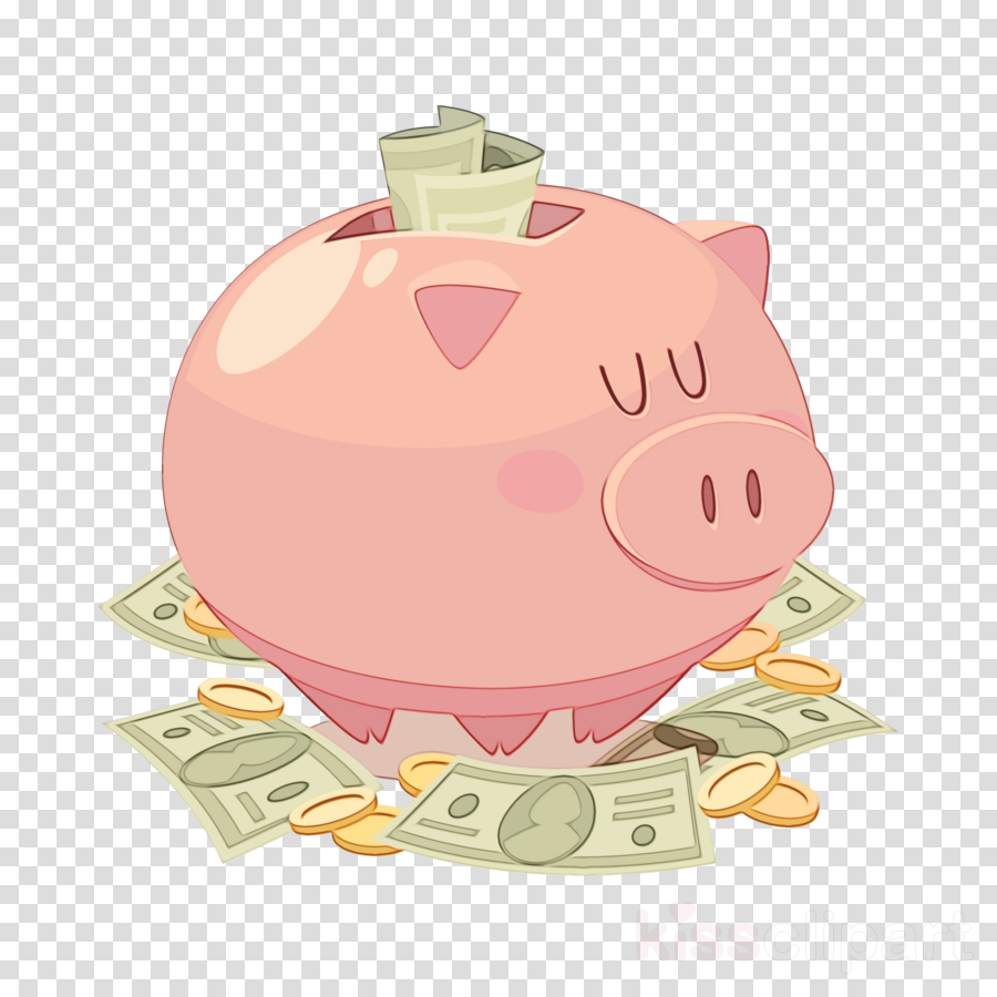 Piggy bank clipart - Pink, Saving, Piggy Bank, transparent clip art