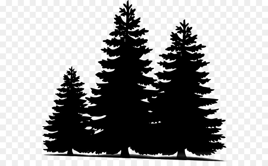 Christmas Black And White clipart - Pine, Tree, Silhouette 
