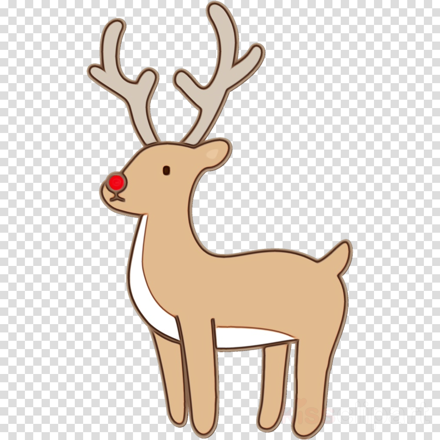 Reindeer clipart - Reindeer, Deer, Head, transparent clip art