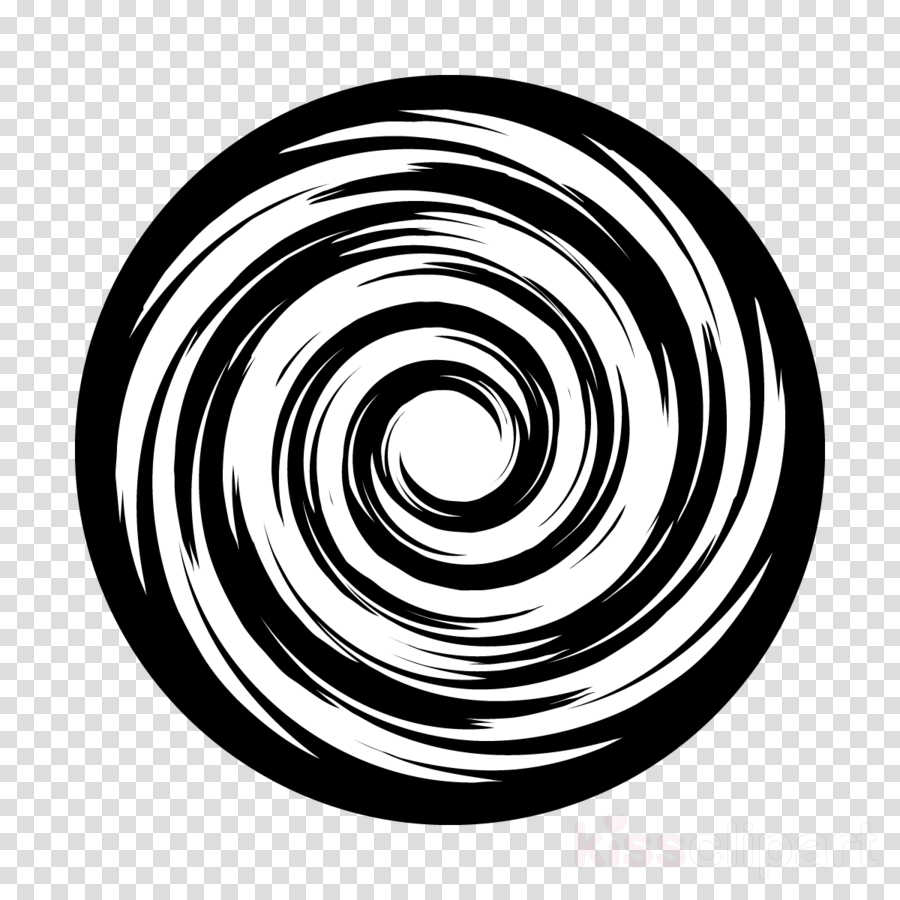 spiral circle black-and-white vortex clipart - Spiral, Circle 