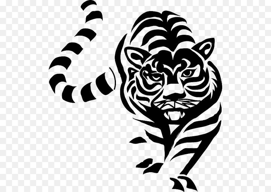 Tiger Cartoon clipart - Black, Tiger, Head, transparent clip art