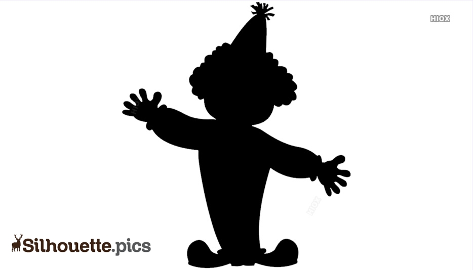 Circus Clown Silhouette Clipart Images, Pictures