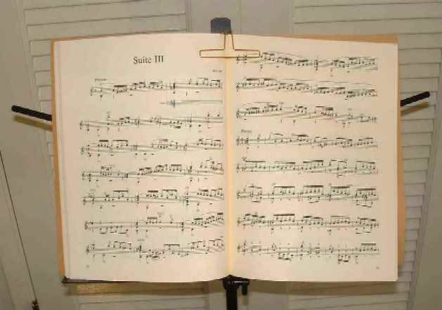 Music Page Holder for piano, sheet music - Easy Book Clip