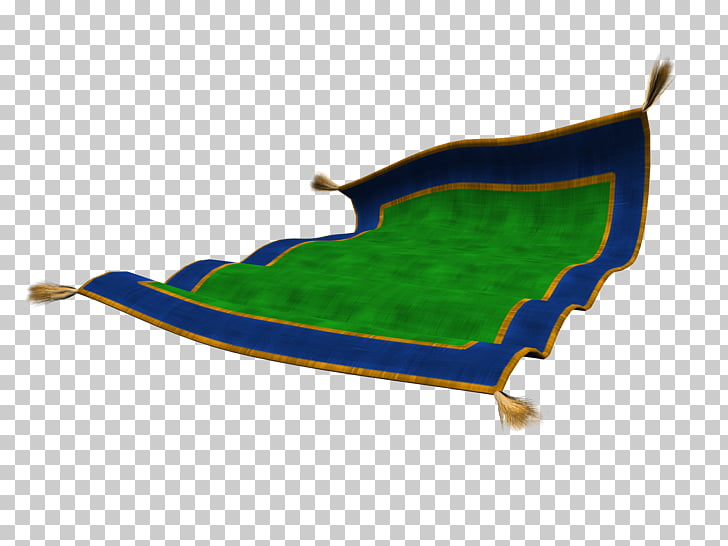 Magic carpet , Front flying Carpet, blue and green area rug PNG 