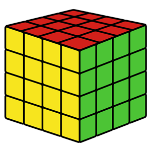 Magic cube in dimension 4 to 4 clipart, cliparts of Magic cube in 