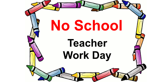 no school teacher work day - Clip Art Library