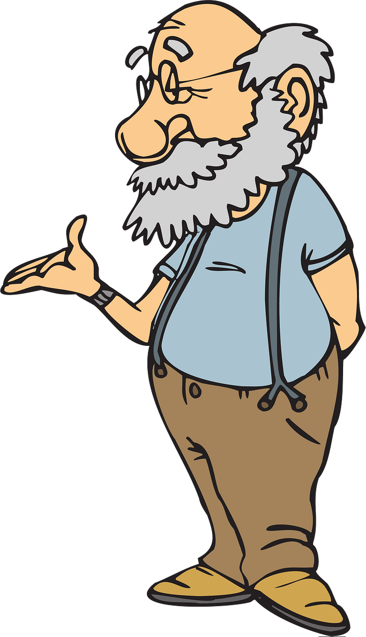 Old man clipart. Free download. 