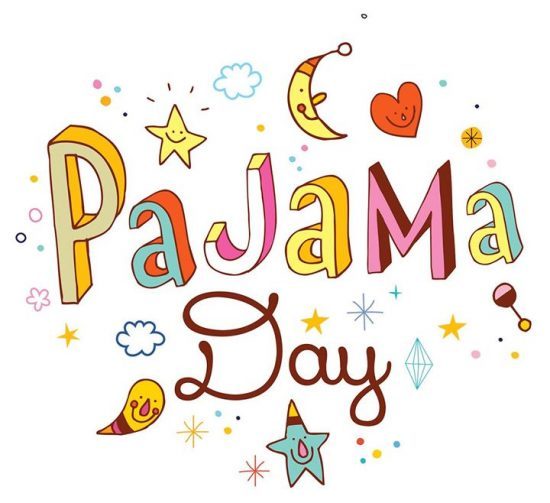 pajama day at school clipart.