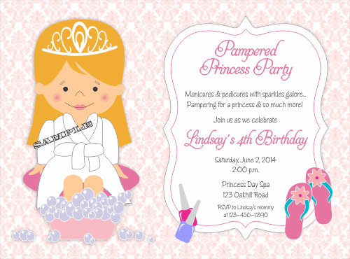 Pampered Princess Card Details