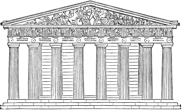 Parthenon restored | ClipArt ETC
