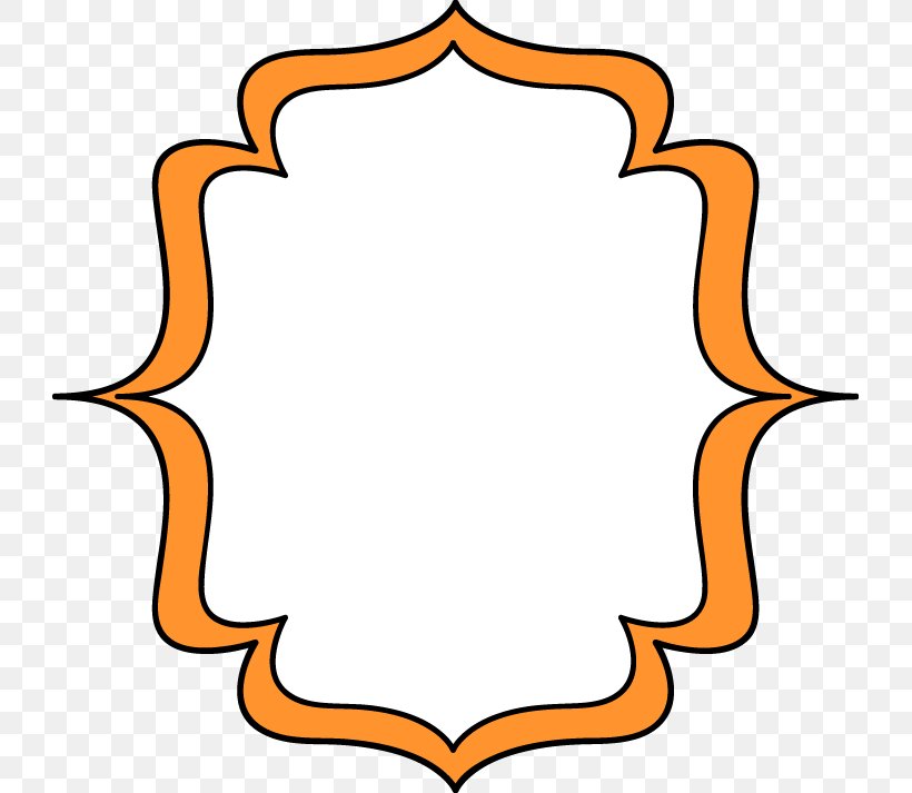 Picture Frame Orange Clip Art, PNG, Picture Frame, Area 