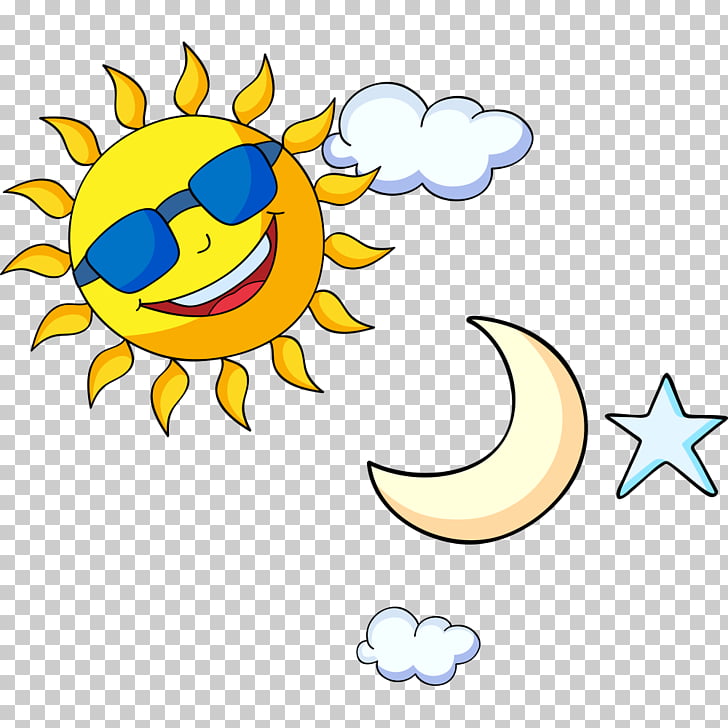sun and moon cartoon - Clip Art Library