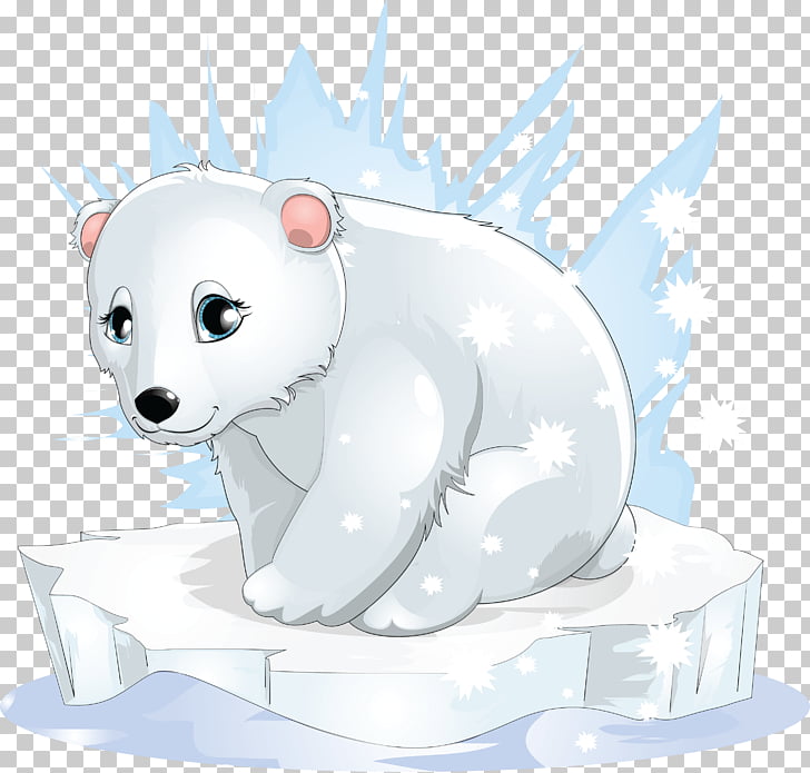 Polar bear Cartoon , Cartoon polar bear PNG clipart | free 