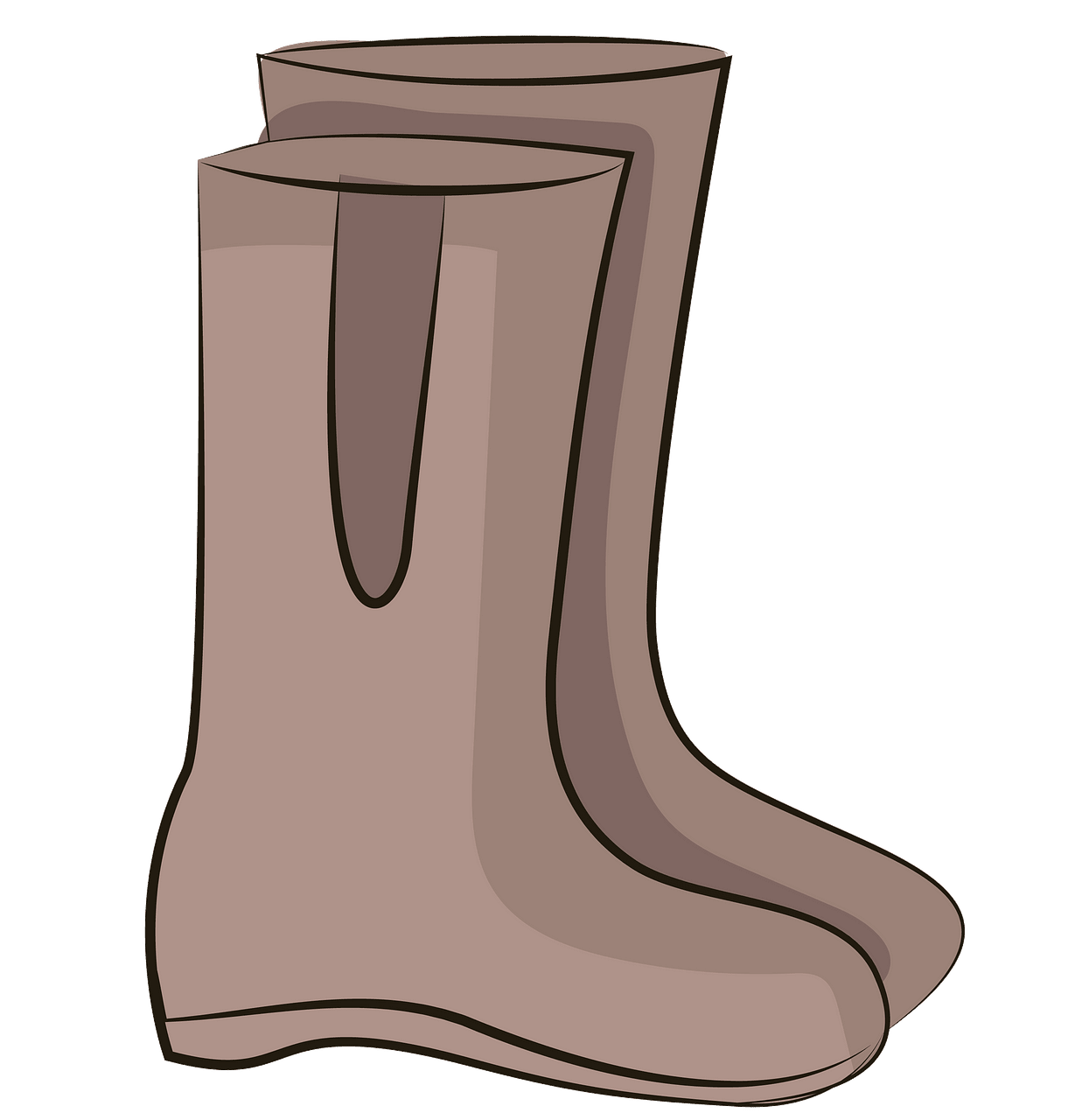 Rain boots clipart. Free download. 
