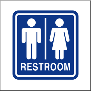 Clip Art: Signs: Restroom: Unisex Color I abcteach | abcteach