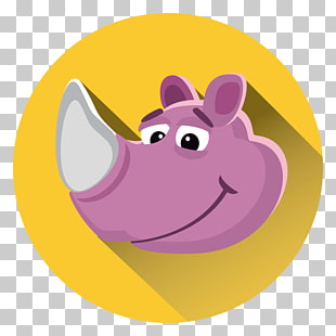 Rhinoceros Bird , Purple Rhino s PNG clipart | free cliparts 